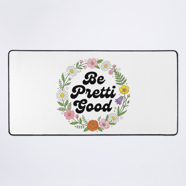 Item preview, Be Pretti Good Retro Floral Wreath - Groovy 70s Aesthetic designed and sold by AdyKurniawan.