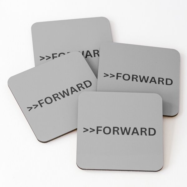 Item preview, FORWARD - Fast Forward Arrows Minimalist Typography designed and sold by CreativeXHub.