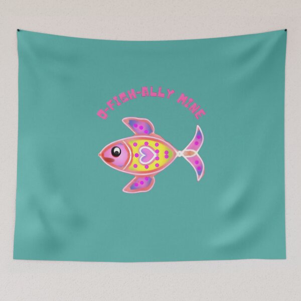 Item preview, Luminous Heart Fish: Radiant Neon Kawaii Sea Life Art designed and sold by HopeAndHustle.
