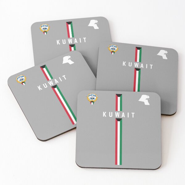 Item preview, Kuwait Flag Modern Minimalist Art - Vertical Stripes Edition designed and sold by mashmosh.
