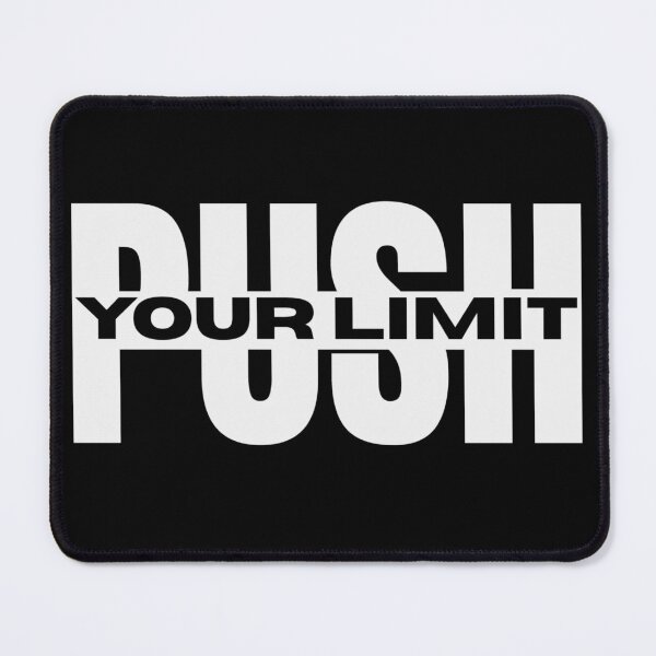 Item preview, Push Your Limit - Bold Motivational Gym Typography designed and sold by Abaseen.