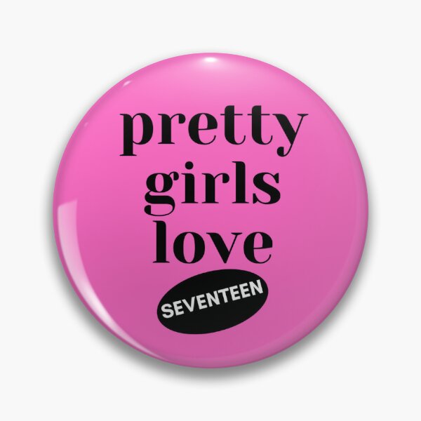 Item preview, SEVENTEEN PRETTY PINK PIN BUTTON designed and sold by annejiyongi.