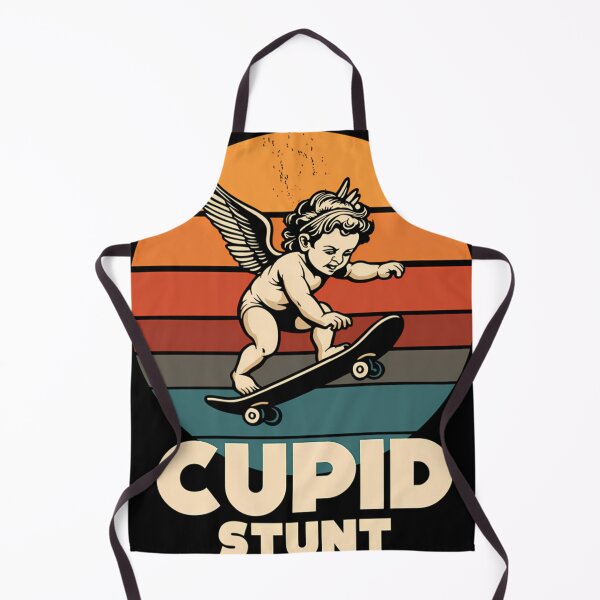 Item preview, Funny Cupid Stunt Spoonerism Retro Skateboard Angel Skater designed and sold by Kirari On God.