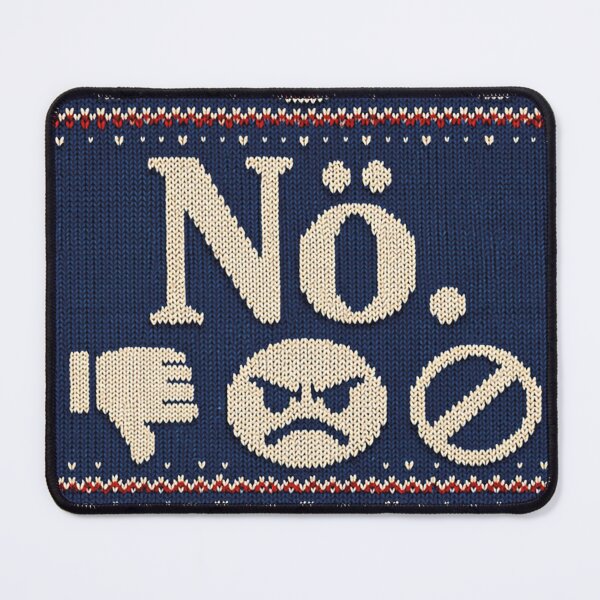 Item preview, No statement greeting – Funny anti-everything knit design designed and sold by Mauswohn.