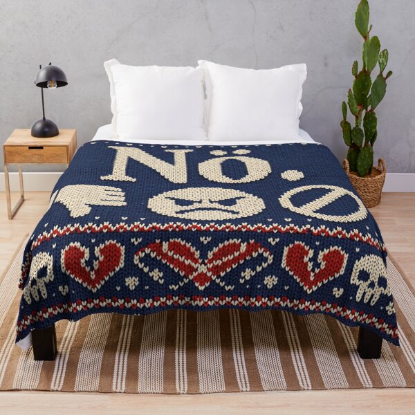 Item preview, No statement greeting – Funny anti-everything knit design designed and sold by Mauswohn.