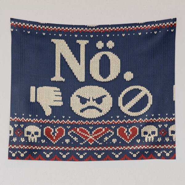 Item preview, No statement greeting – Funny anti-everything knit design designed and sold by Mauswohn.