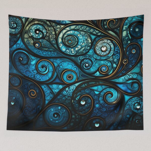 Item preview, New Zealand Māori Paua Koru Curls Design designed and sold by GrinGalore.