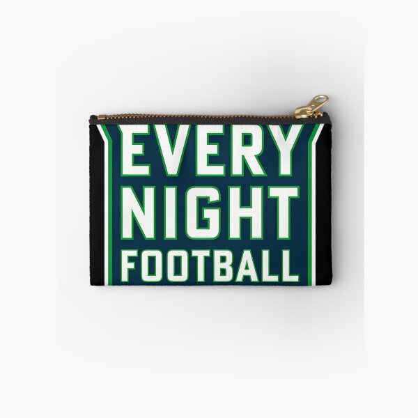 Item preview, Every Night Football - Partial Badge Logo (On Navy) designed and sold by LandmarkPrints.