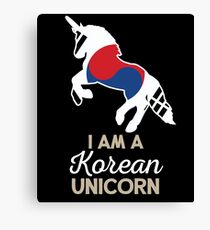 South Korea Korean Unicorn Canvas Print