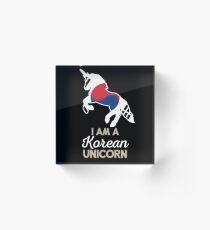 South Korea Korean Unicorn Acrylic Block