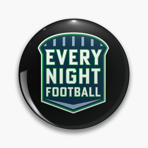 Item preview,  Every Night Football - Partial Badge Logo (On Green) designed and sold by LandmarkPrints.
