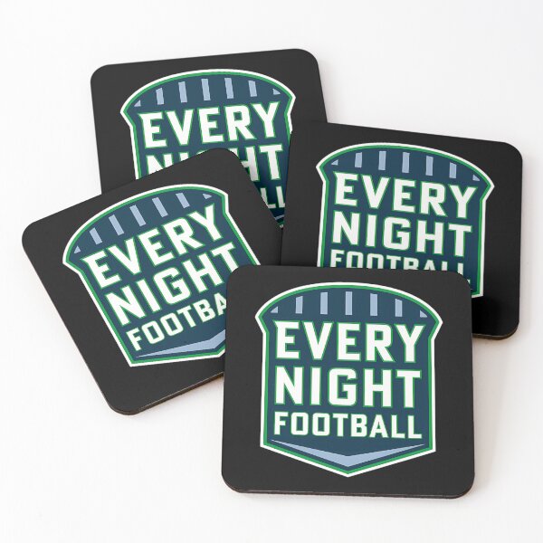 Item preview,  Every Night Football - Partial Badge Logo (On Green) designed and sold by LandmarkPrints.