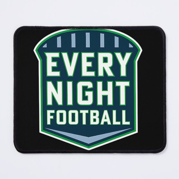 Item preview, Every Night Football - Partial Badge Logo (On Green) designed and sold by LandmarkPrints.