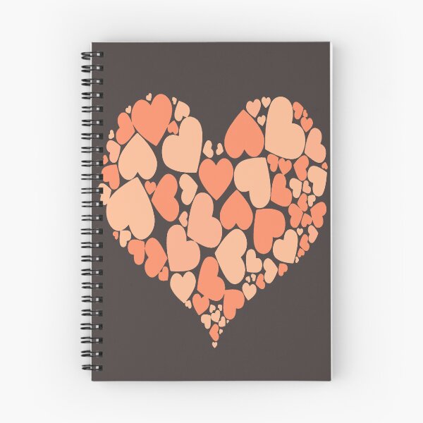 Aperçu de l'œuvre Un design romantique au cœur des cœurs, dans des tons pêche pastel. créée et vendue par taiche.