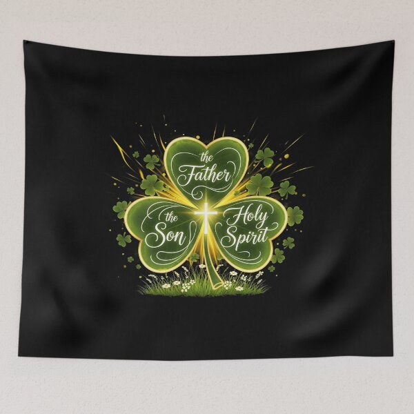 Aperçu de l'œuvre Père, Fils, Saint-Esprit, Saint-Patrick, Irlandais chrétiens créée et vendue par OlakunleOloroz.