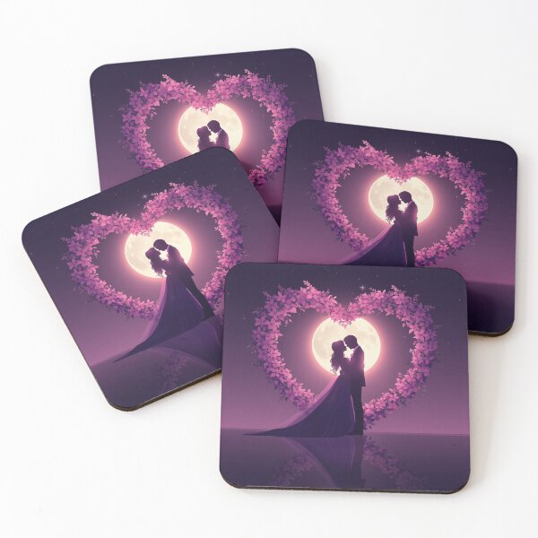Item preview, Moonlit Heart Embrace designed and sold by PixelVibe782.