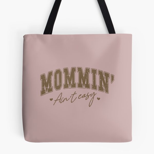Item preview, Mommin’ Ain’t Easy – Funny Mom Life Quote, Rustic Typography Motherhood Design designed and sold by Golden Blaze Studio.