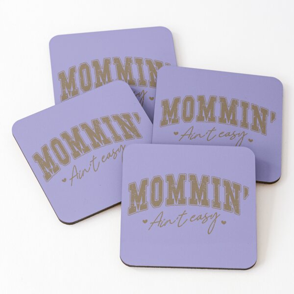 Item preview, Mommin’ Ain’t Easy – Funny Mom Life Quote, Rustic Typography Motherhood Design designed and sold by Golden Blaze Studio.