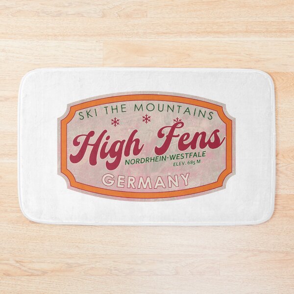 Item preview, High Fens, Germany, Nordrhein-Westfalen, Ski, textured skiing badge designed and sold by Wanderful-roads.