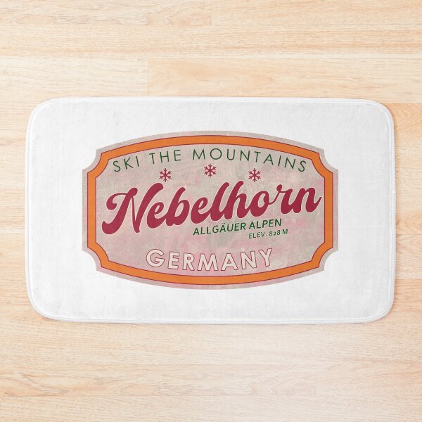 Artikelvorschau, Nebelhorn, Deutschland, Allgäuer Alpen, Ski, strukturiertes Skiabzeichen entworfen und verkauft von Wanderful-roads.
