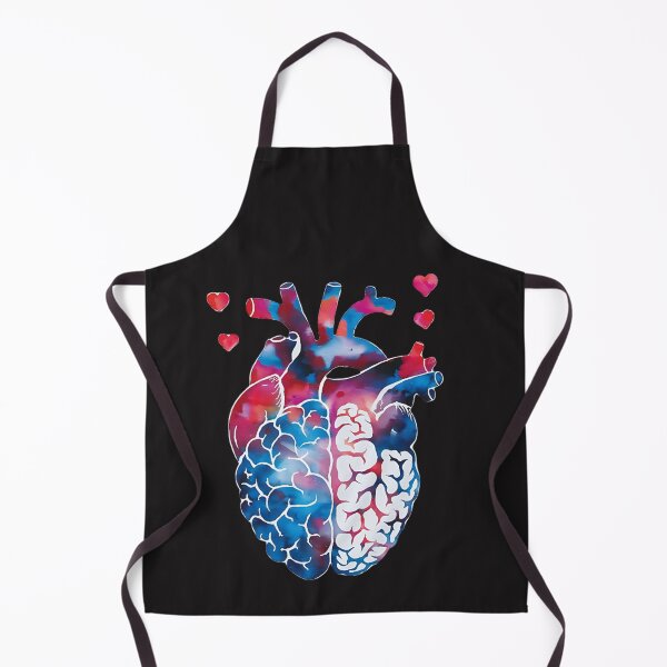 Item preview, Heart and Brain Valentine T-Shirt | Love vs Logic Watercolor Minimalist Romantic Tee designed and sold by ZyxDes.