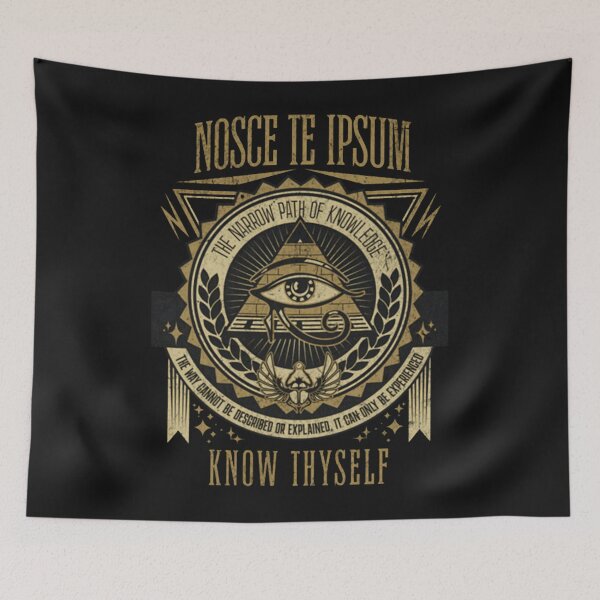 Item preview, Nosce Te Ipsum - Know Thyself Eye Of Horu designed and sold by Doggy-Boggy.