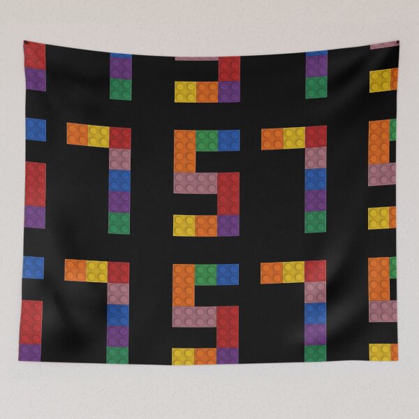 Item preview, 57 numbering made of colorful bricks designed and sold by Brickification.