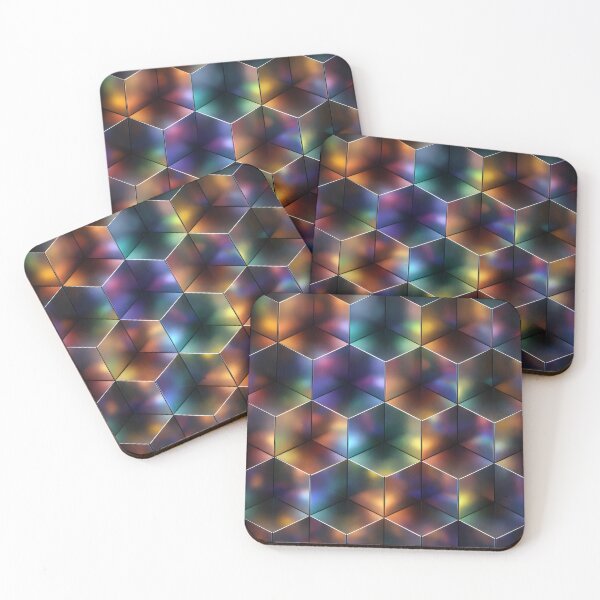 Item preview, Prism Cube Mosaic designed and sold by Kaleidoscope Print.