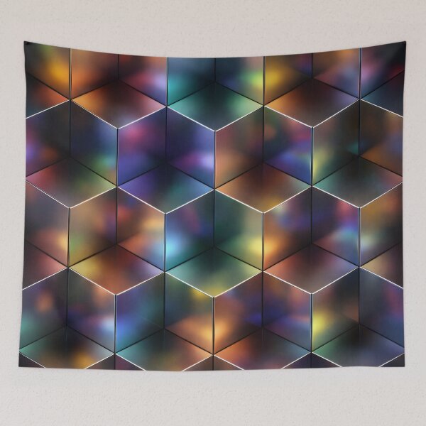 Item preview, Prism Cube Mosaic designed and sold by Kaleidoscope Print.