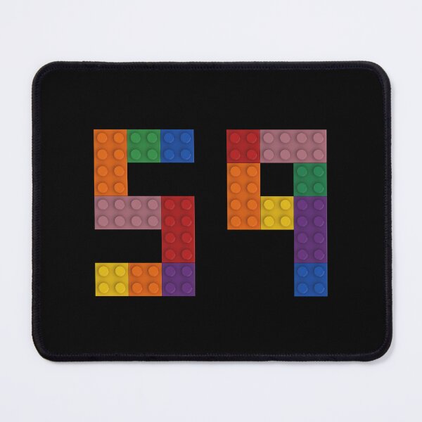 Item preview, 59 numbering made of colorful bricks designed and sold by Brickification.