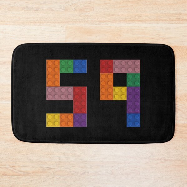 Item preview, 59 numbering made of colorful bricks designed and sold by Brickification.