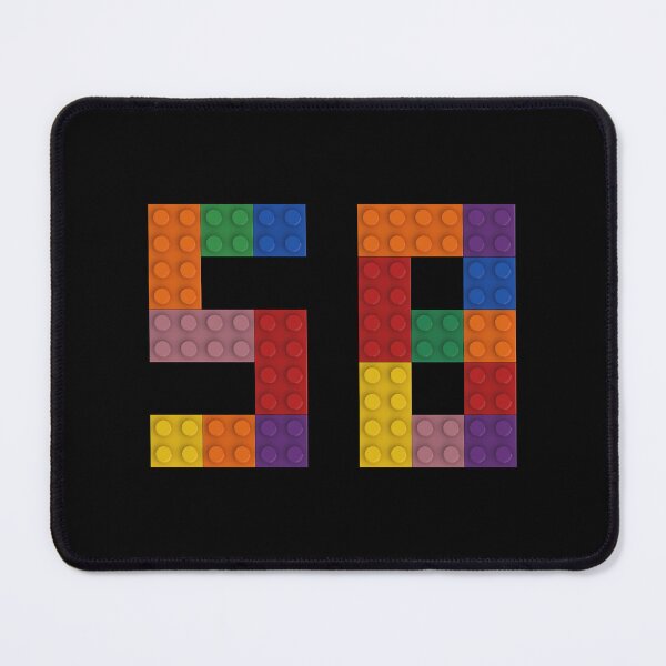 Item preview, 58 numbering made of colorful bricks designed and sold by Brickification.