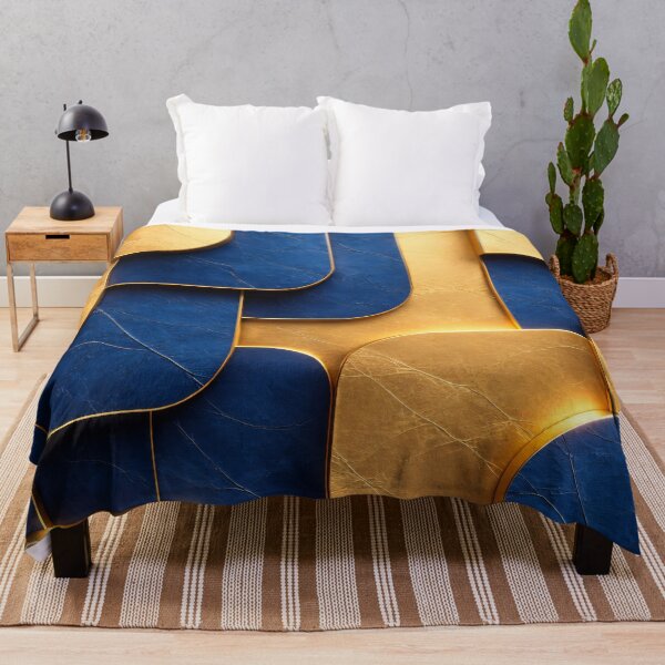 Item preview, Gilded Navy Geometry designed and sold by Kaleidoscope Print.