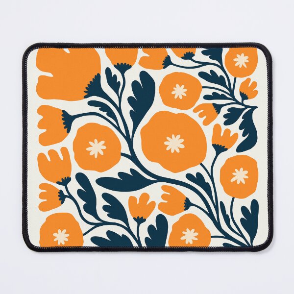 Item preview, Bold poster with orange flowers designed and sold by paulrommer.