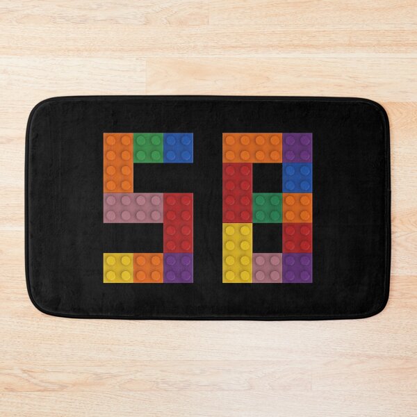 Item preview, 58 numbering made of colorful bricks designed and sold by Brickification.