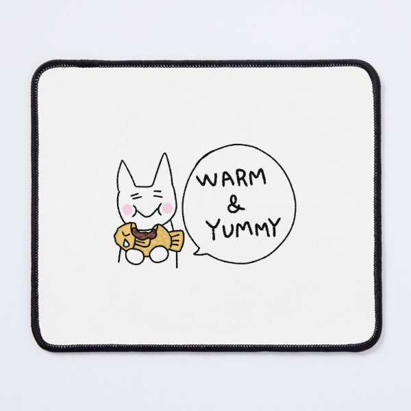Item preview, Warm & Yummy – Cat Eating Pastry Sticker designed and sold by lazydayz16.
