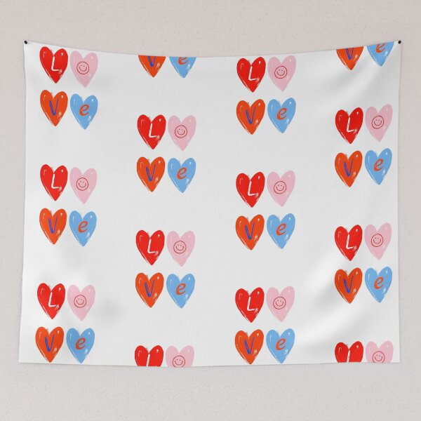 Item preview, Colorful LOVE Hearts Valentine Phone Case – Cute Minimal Design designed and sold by FestivityFinds.