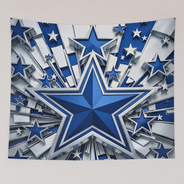 Item preview, Blue Starburst designed and sold by Kaleidoscope Print.