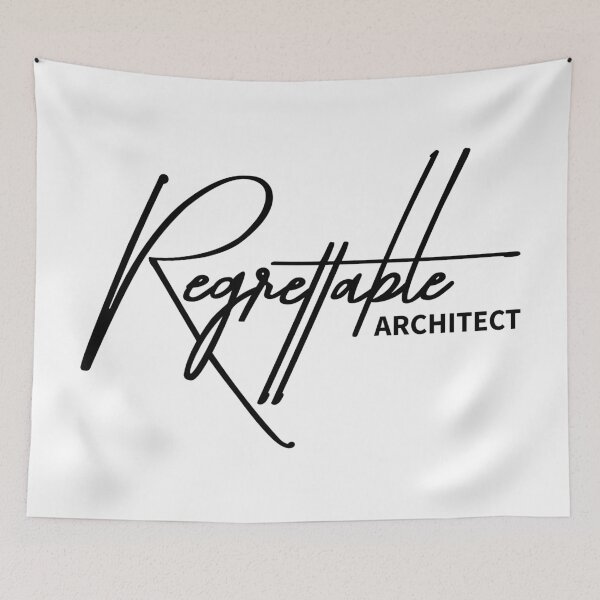 Item preview, Regrettable Architect - Sarcastic Humor Typography designed and sold by ReggieDior.