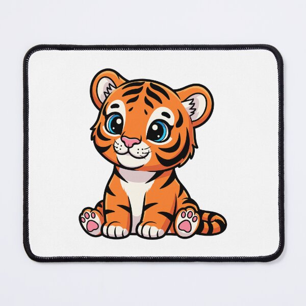 Item preview, Cute Cartoon Baby Tiger Sitting designed and sold by IN Tales.