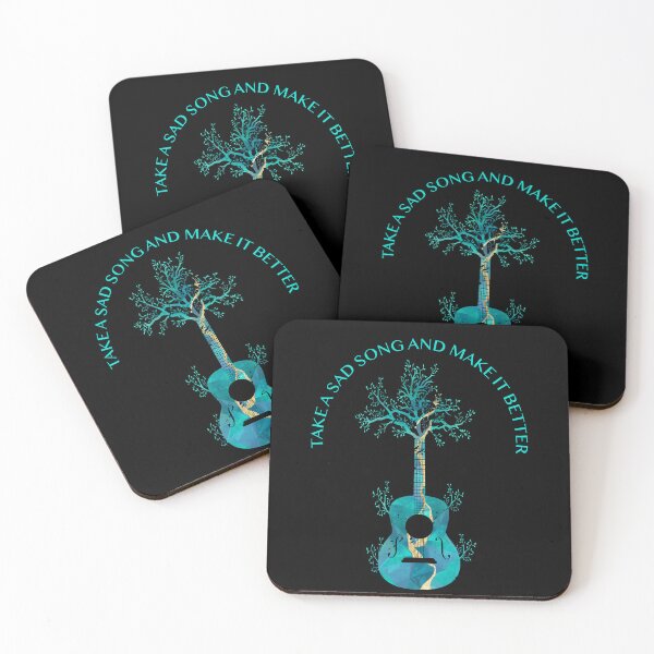 Item preview, Take a sad song and make it better Acoustic Guitar Tree Art designed and sold by Uncer59.