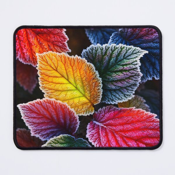 Item preview, Frosted Colorburst Leaves designed and sold by Kaleidoscope Print.