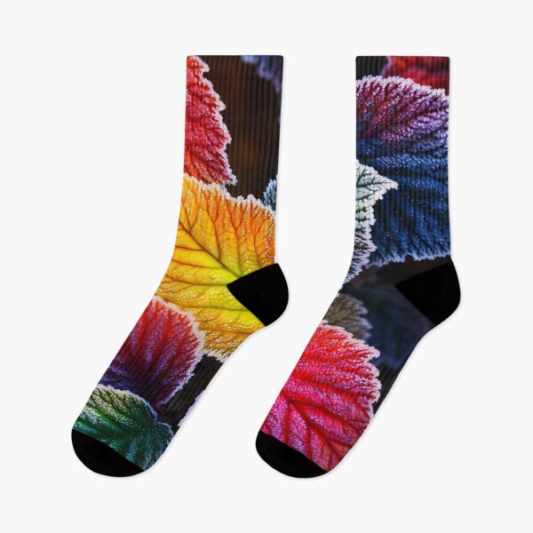 Item preview, Frosted Colorburst Leaves designed and sold by Kaleidoscope Print.