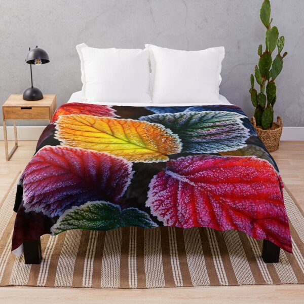 Item preview, Frosted Colorburst Leaves designed and sold by Kaleidoscope Print.
