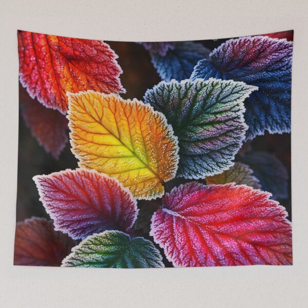 Item preview, Frosted Colorburst Leaves designed and sold by Kaleidoscope Print.