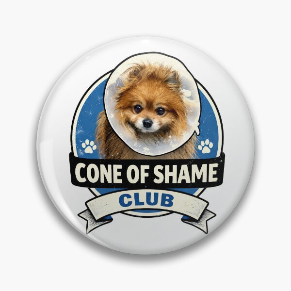 Item preview, Cone of Shame Pomeranian Club designed and sold by StrayaDesign.