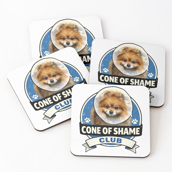 Item preview, Cone of Shame Pomeranian Club designed and sold by StrayaDesign.