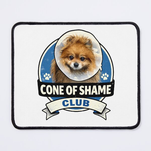 Item preview, Cone of Shame Pomeranian Club designed and sold by StrayaDesign.