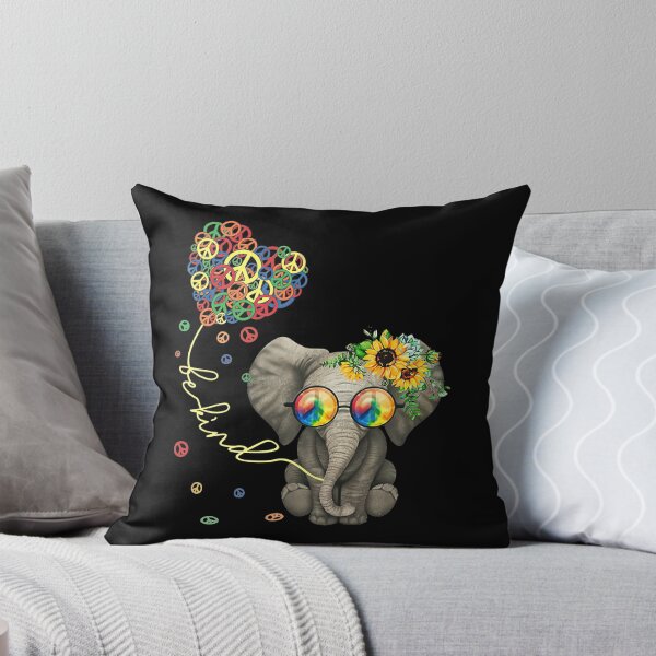 Item preview, Be Kind Elephant Peace Sunflower Art designed and sold by Uncer59.