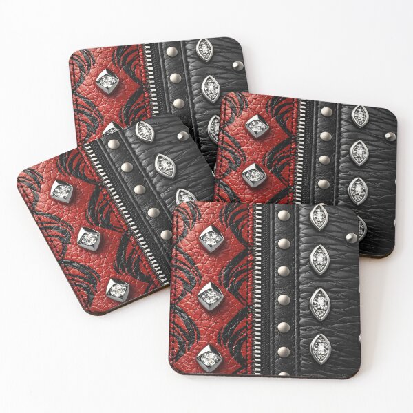 Item preview, Studded Leather Luxe designed and sold by Kaleidoscope Print.